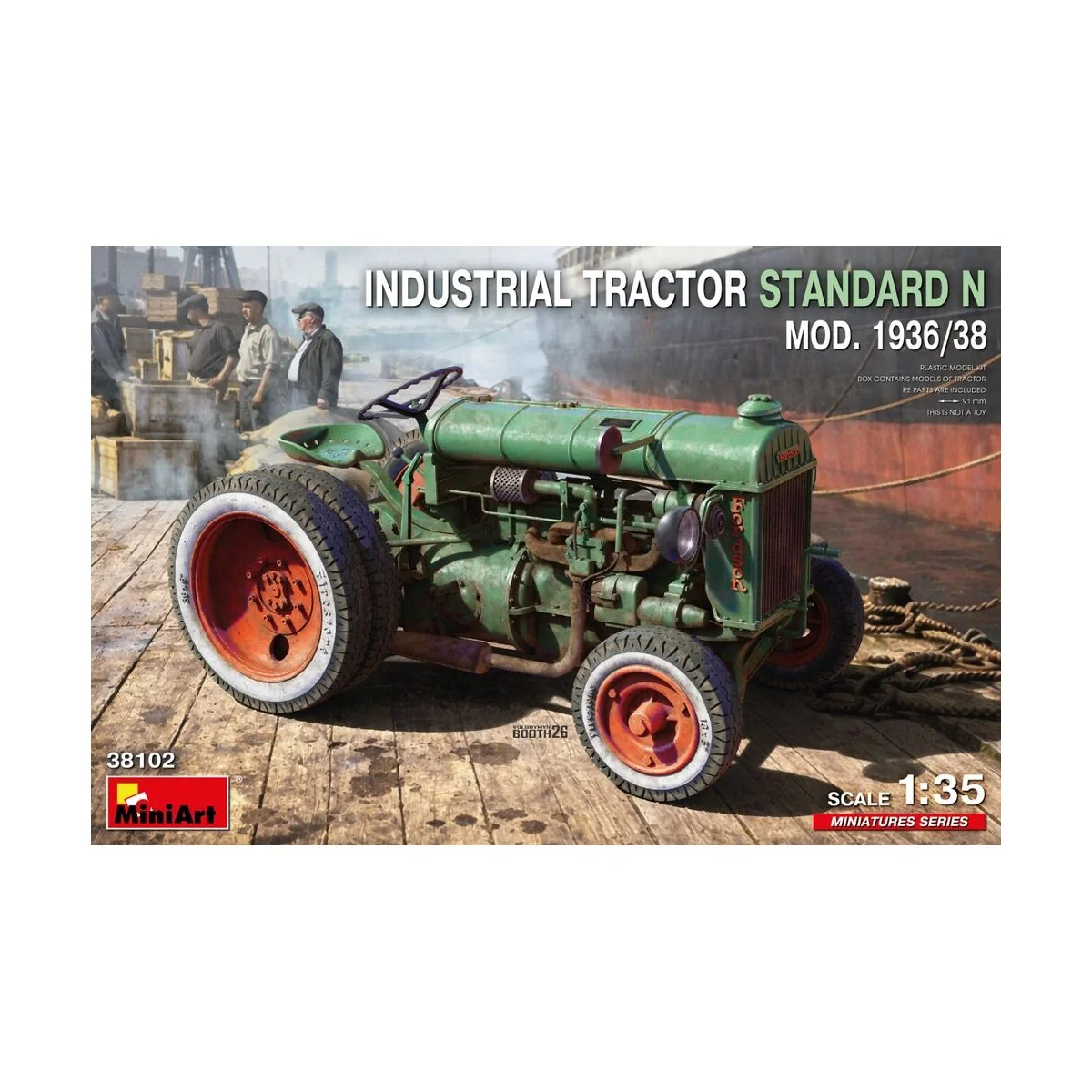Industrial Tractor Standard N Mod. 1936/38, 1/35 - MiniArt 38102 Industrial Tractor Standard N Mod. 1936/38, 1/35 - MiniArt 38102
