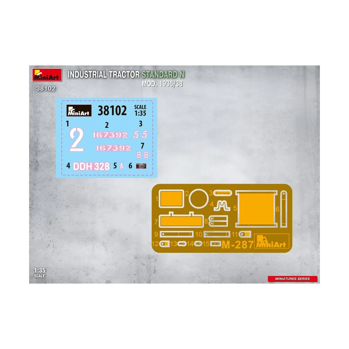 Industrial Tractor Standard N Mod. 1936/38, 1/35 - MiniArt 38102 Industrial Tractor Standard N Mod. 1936/38, 1/35 - MiniArt 38102