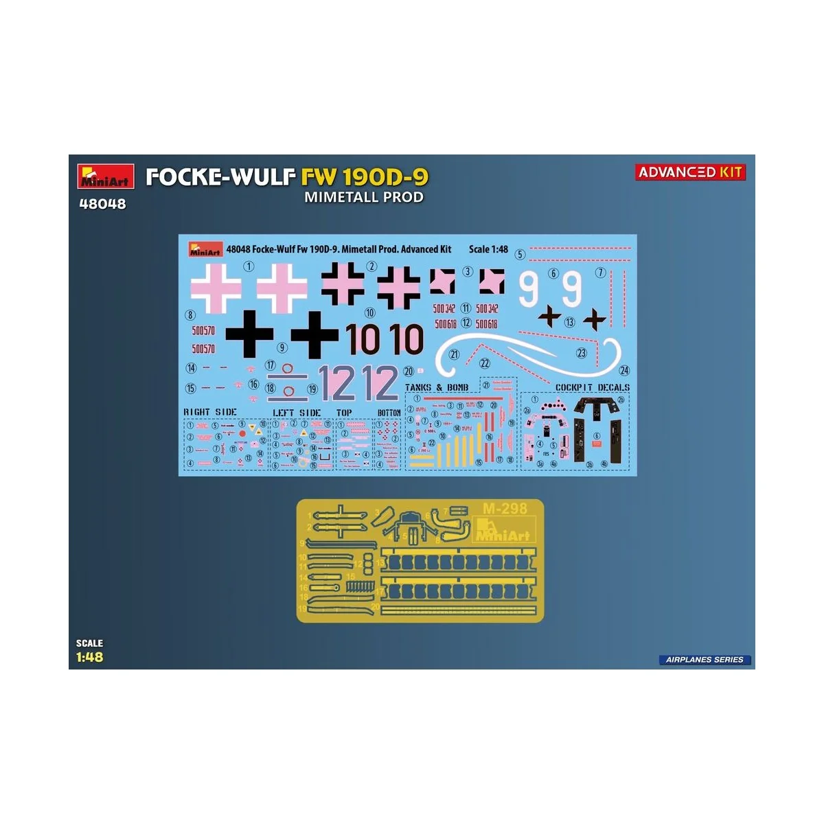 Focke-Wulf Fw 190D-9. Mimetall Prod. Advanced Kit, 1/48 - MiniArt 4...