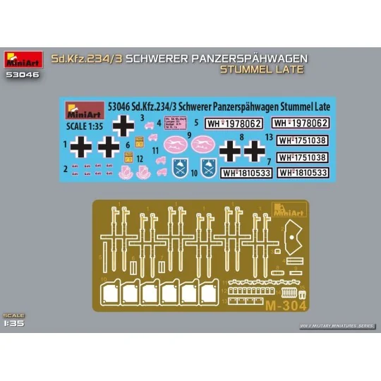 Sd.Kfz.234/3 Schwerer Panzerspähwagen Stummel Late, 1/35 - MiniArt ... Sd.Kfz.234/3 Schwerer Panzerspähwagen Stummel Late, 1/35 - MiniArt ...
