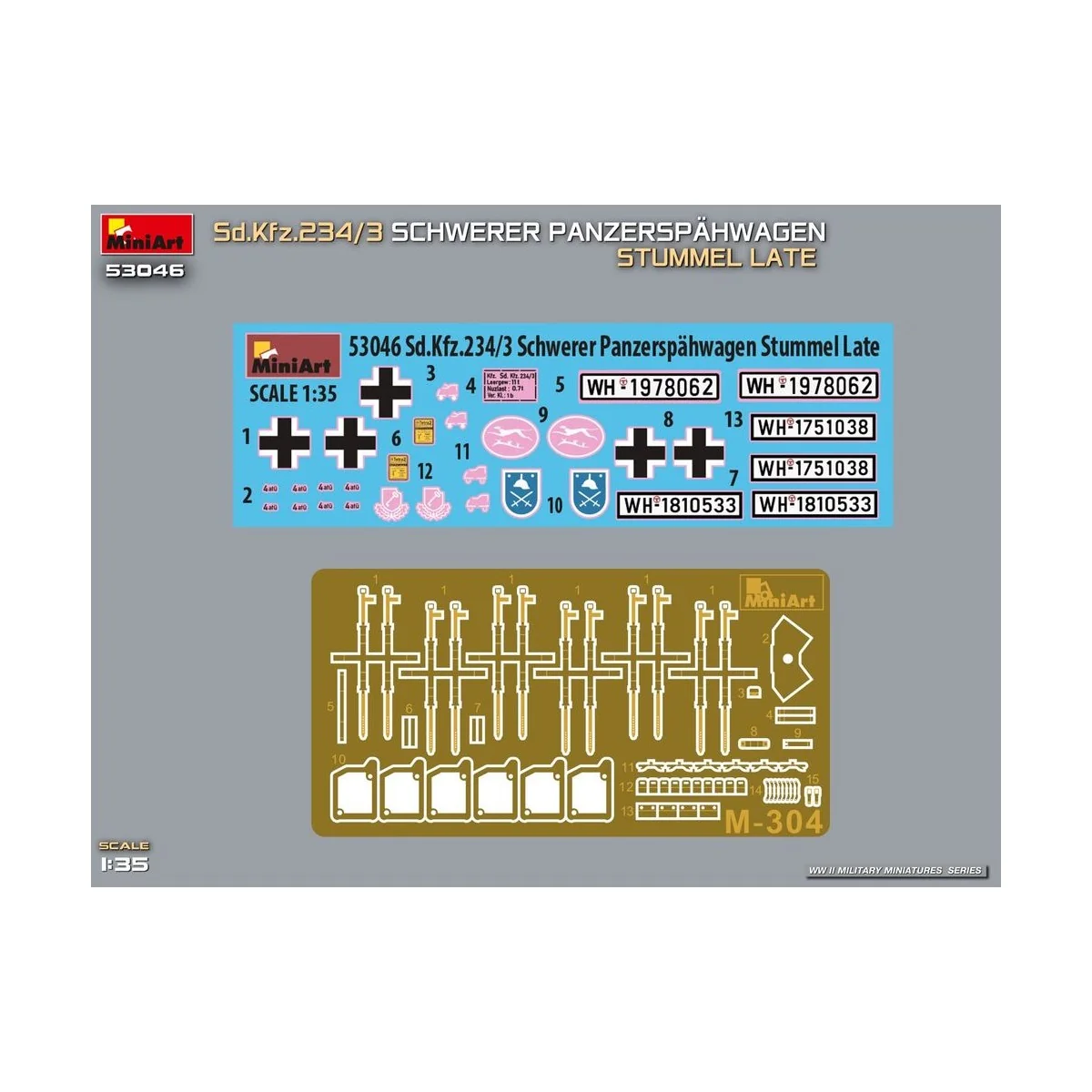 Sd.Kfz.234/3 Schwerer Panzerspähwagen Stummel Late, 1/35 - MiniArt ... Sd.Kfz.234/3 Schwerer Panzerspähwagen Stummel Late, 1/35 - MiniArt ...