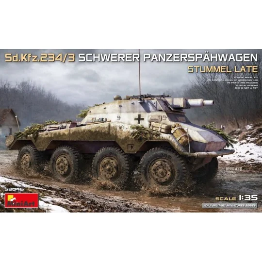 Sd.Kfz.234/3 Schwerer Panzerspähwagen Stummel Late, 1/35 - MiniArt ... Sd.Kfz.234/3 Schwerer Panzerspähwagen Stummel Late, 1/35 - MiniArt ...