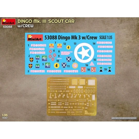 Dingo Mk. III Scout Car w/ Crew, 1/35 - MiniArt 53088 Dingo Mk. III Scout Car w/ Crew, 1/35 - MiniArt 53088