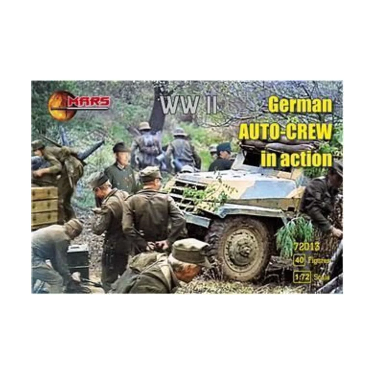 WWII German auto-crew in action, 1/72 - Mars Figures MS72013 WWII German auto-crew in action, 1/72 - Mars Figures MS72013