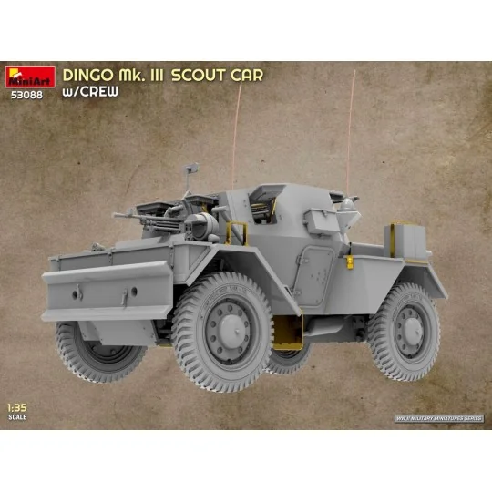 Dingo Mk. III Scout Car w/ Crew, 1/35 - MiniArt 53088 Dingo Mk. III Scout Car w/ Crew, 1/35 - MiniArt 53088