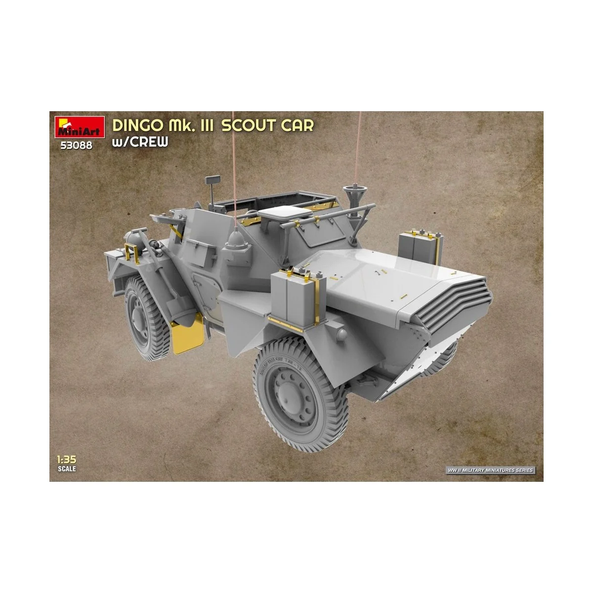 Dingo Mk. III Scout Car w/ Crew, 1/35 - MiniArt 53088 Dingo Mk. III Scout Car w/ Crew, 1/35 - MiniArt 53088