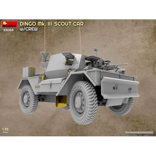 Dingo Mk. III Scout Car w/ Crew, 1/35 - MiniArt 53088 Dingo Mk. III Scout Car w/ Crew, 1/35 - MiniArt 53088