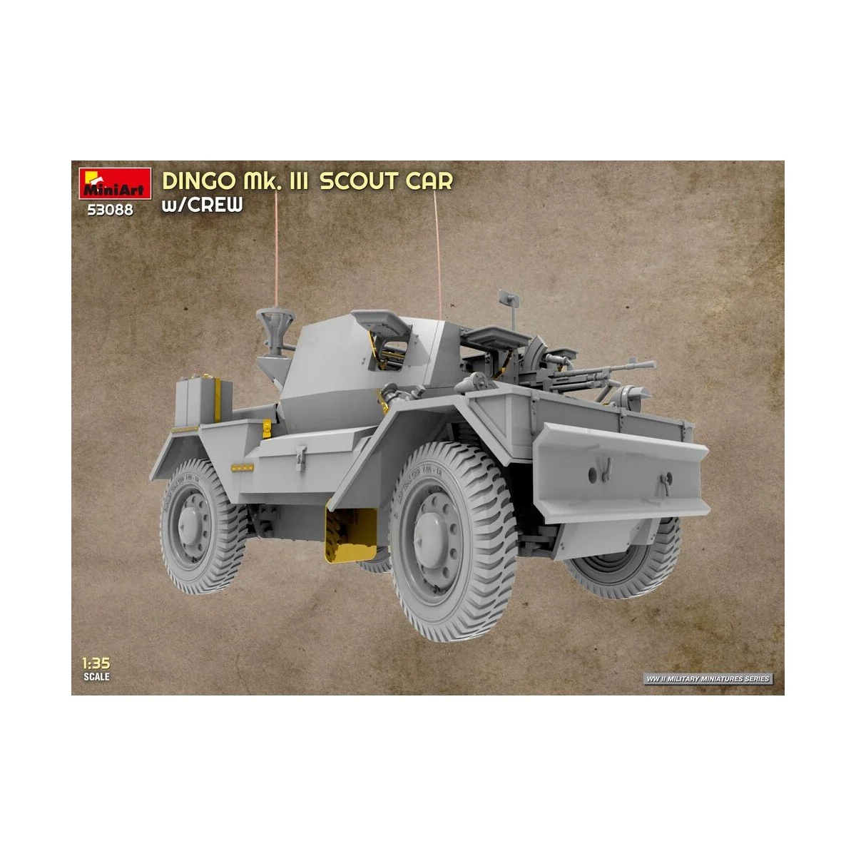 Dingo Mk. III Scout Car w/ Crew, 1/35 - MiniArt 53088 Dingo Mk. III Scout Car w/ Crew, 1/35 - MiniArt 53088