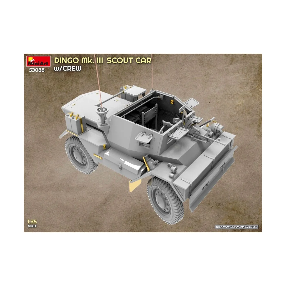 Dingo Mk. III Scout Car w/ Crew, 1/35 - MiniArt 53088 Dingo Mk. III Scout Car w/ Crew, 1/35 - MiniArt 53088