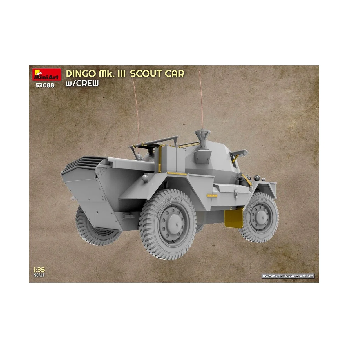 Dingo Mk. III Scout Car w/ Crew, 1/35 - MiniArt 53088 Dingo Mk. III Scout Car w/ Crew, 1/35 - MiniArt 53088
