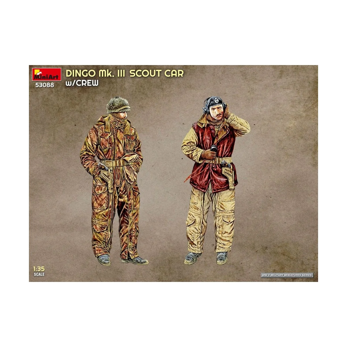 Dingo Mk. III Scout Car w/ Crew, 1/35 - MiniArt 53088 Dingo Mk. III Scout Car w/ Crew, 1/35 - MiniArt 53088