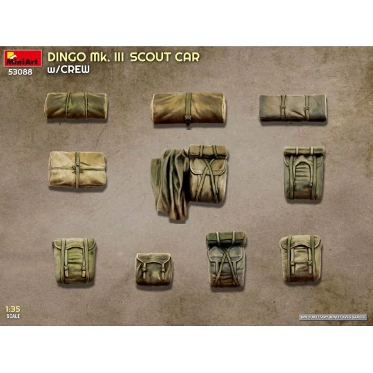 Dingo Mk. III Scout Car w/ Crew, 1/35 - MiniArt 53088 Dingo Mk. III Scout Car w/ Crew, 1/35 - MiniArt 53088