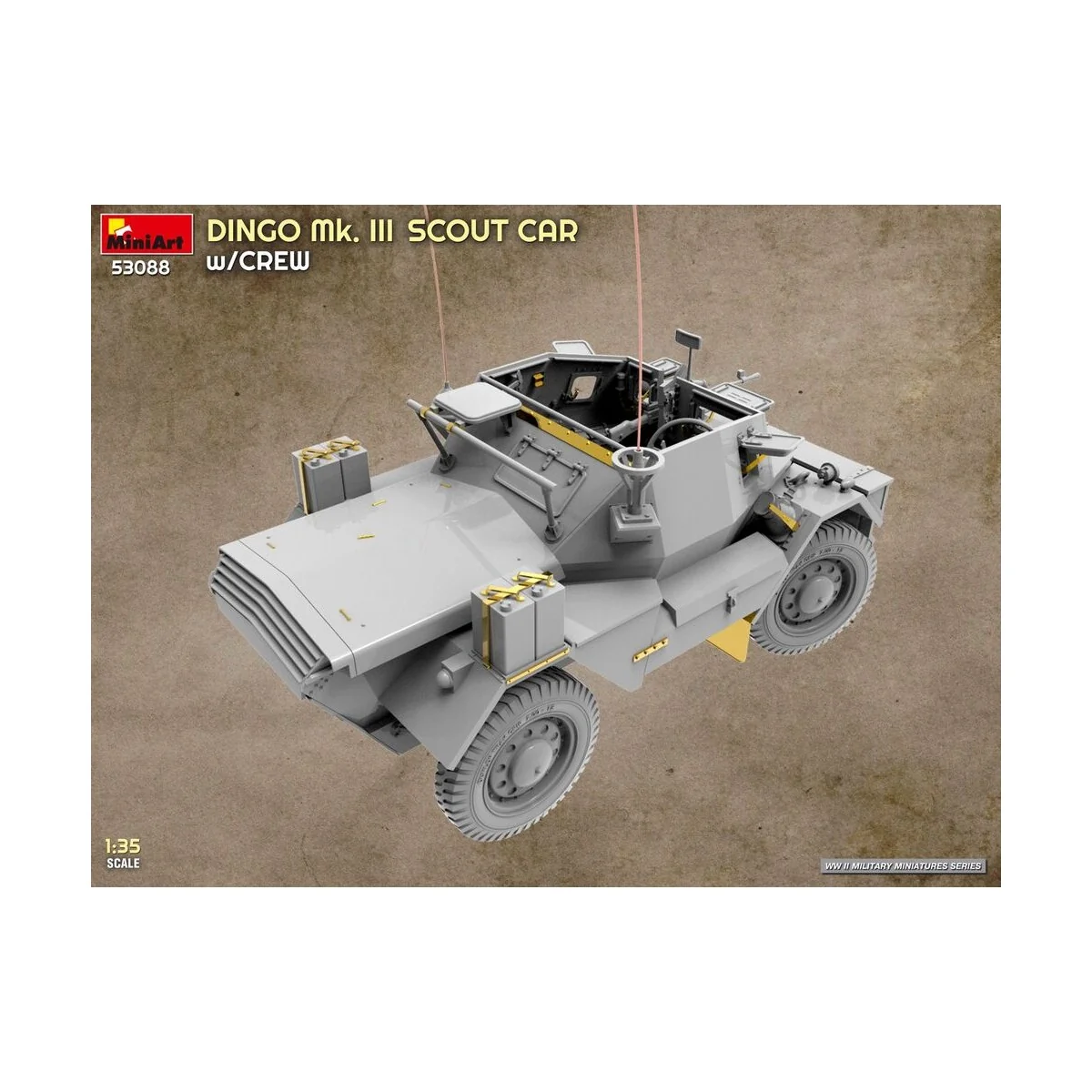 Dingo Mk. III Scout Car w/ Crew, 1/35 - MiniArt 53088 Dingo Mk. III Scout Car w/ Crew, 1/35 - MiniArt 53088