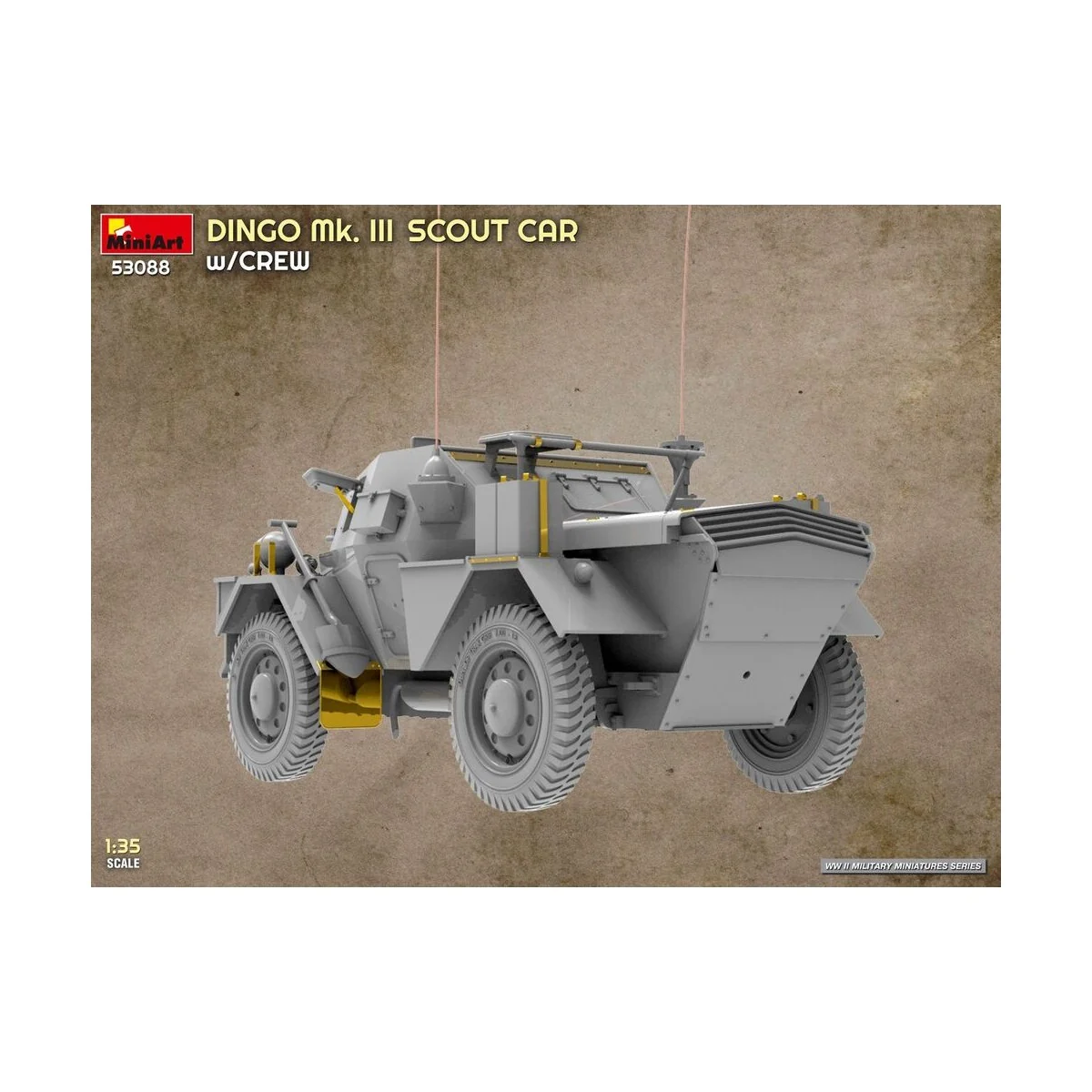 Dingo Mk. III Scout Car w/ Crew, 1/35 - MiniArt 53088 Dingo Mk. III Scout Car w/ Crew, 1/35 - MiniArt 53088