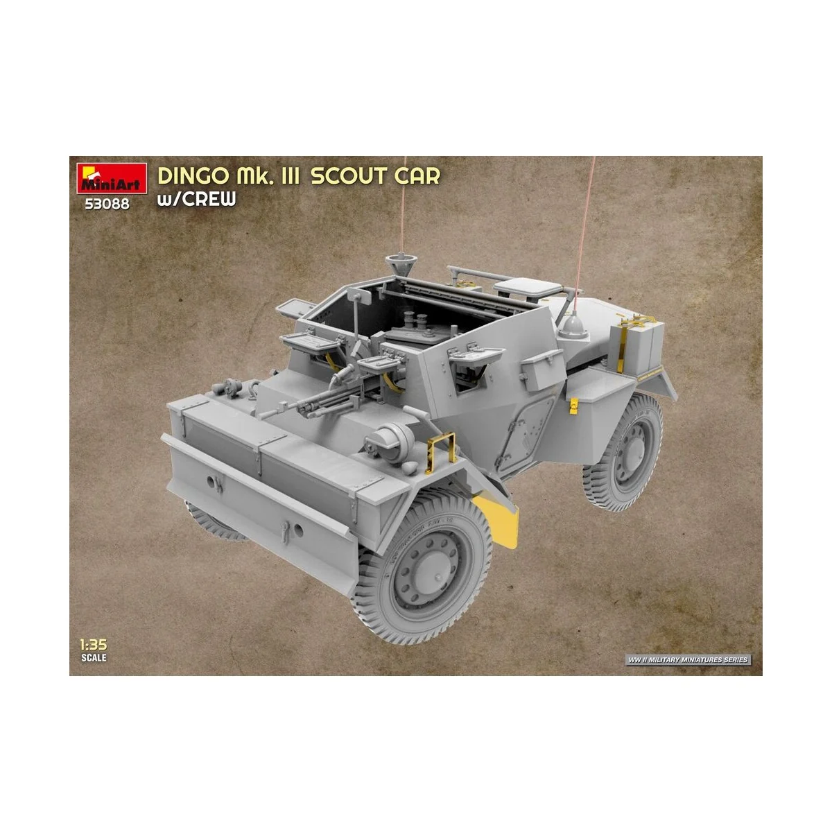 Dingo Mk. III Scout Car w/ Crew, 1/35 - MiniArt 53088 Dingo Mk. III Scout Car w/ Crew, 1/35 - MiniArt 53088
