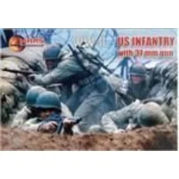 US Infantry with 37mm gun, 1/72 - Mars Figures MS72017