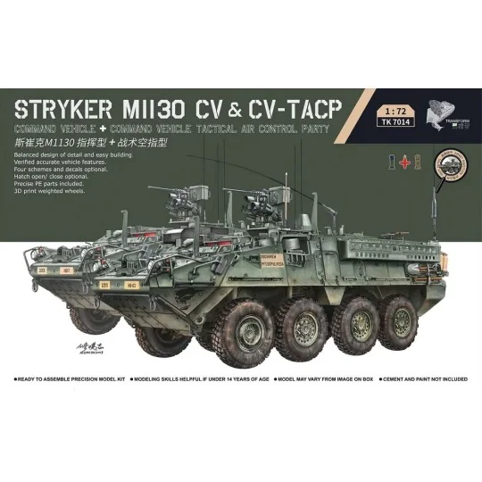 Stryker M1130 CV & CV-TACP 1+1, 1/72 - Border Model TK7014 Stryker M1130 CV & CV-TACP 1+1, 1/72 - Border Model TK7014