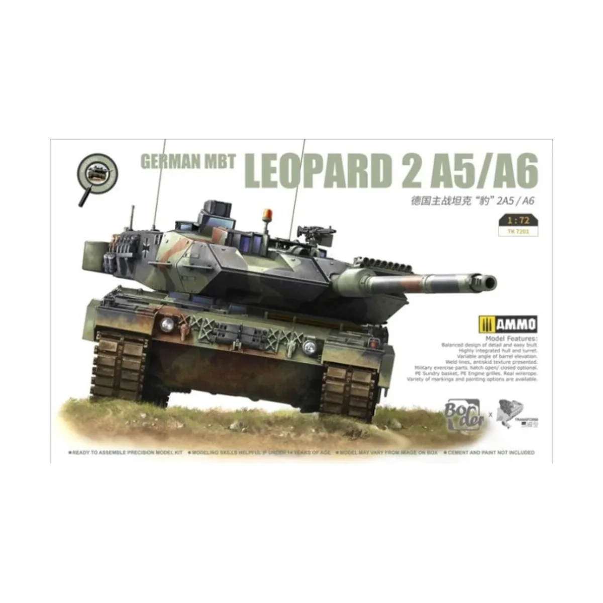 German MBT Leopard 2 A5/A6, 1/72 - Border Model TK7201