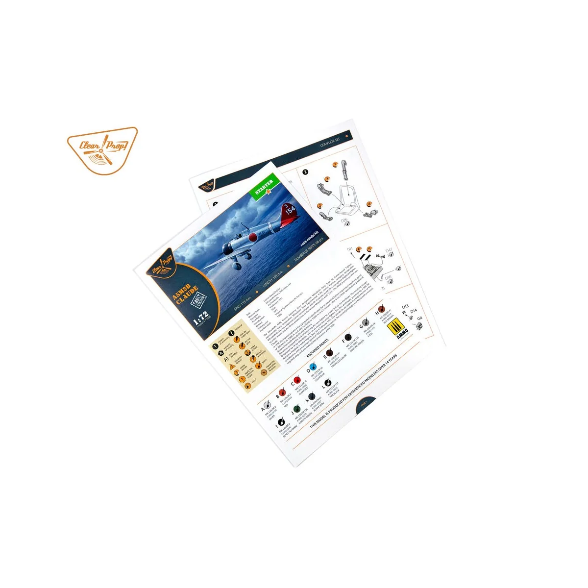 A5M2b Claude (early version), 1/72 - Clear Prop Models CP72006 A5M2b Claude (early version), 1/72 - Clear Prop Models CP72006