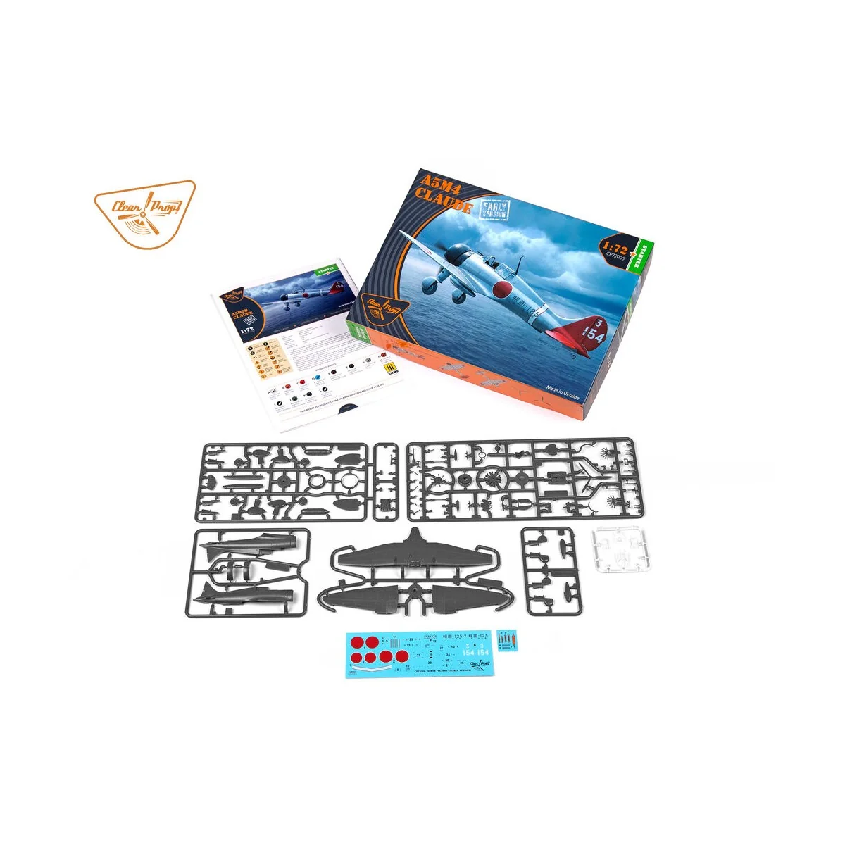 A5M2b Claude (early version), 1/72 - Clear Prop Models CP72006 A5M2b Claude (early version), 1/72 - Clear Prop Models CP72006