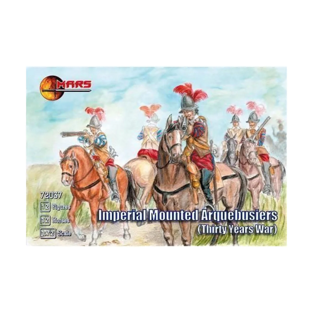 Imperial mounted arquebusiers - Mars Figures MS72037