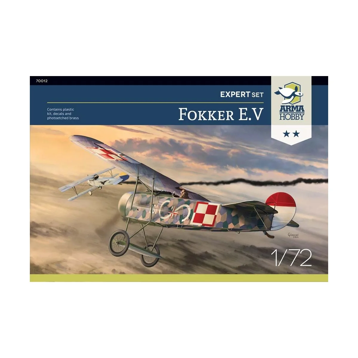 Fokker E.V Expert Set, 1/72 - Arma Hobby 70012 Fokker E.V Expert Set, 1/72 - Arma Hobby 70012