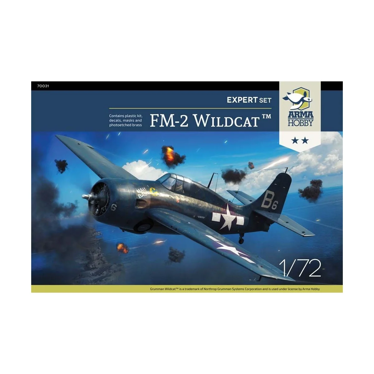 FM-2 Wildcat Expert Set, 1/72 - Arma Hobby 70031