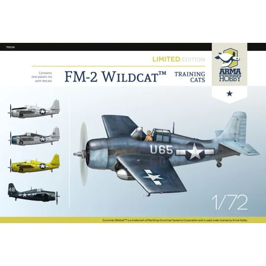 FM-2 Wildcat Training Cats Limited Edition, 1/72 - Arma Hobby 70034 FM-2 Wildcat Training Cats Limited Edition, 1/72 - Arma Hobby 70034