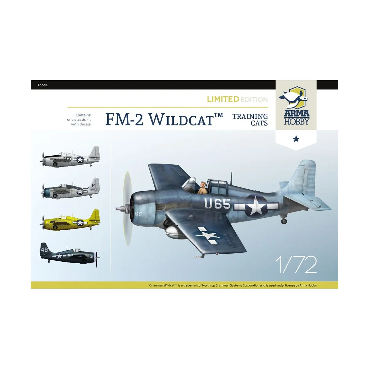 FM-2 Wildcat Training Cats Limited Edition, 1/72 - Arma Hobby 70034 FM-2 Wildcat Training Cats Limited Edition, 1/72 - Arma Hobby 70034
