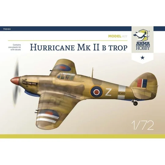 Hurricane Mk IIb Trop Model Kit, 1/72 - Arma Hobby 70044
