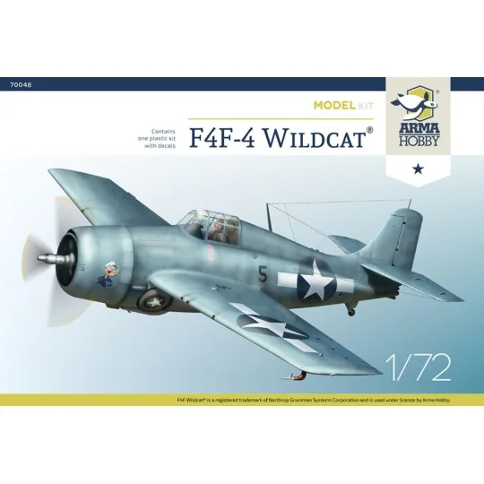 F4F-4 Wildcat® Model Kit, 1/72 - Arma Hobby 70048