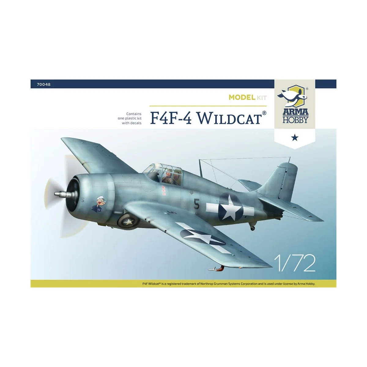 F4F-4 Wildcat® Model Kit, 1/72 - Arma Hobby 70048