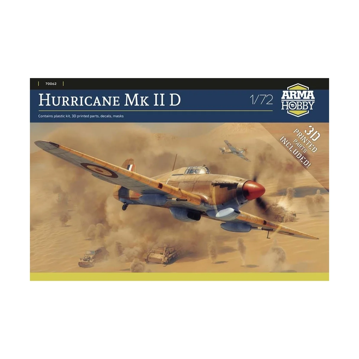 Hurricane Mk II D, 1/72 - Arma Hobby 70062 Hurricane Mk II D, 1/72 - Arma Hobby 70062