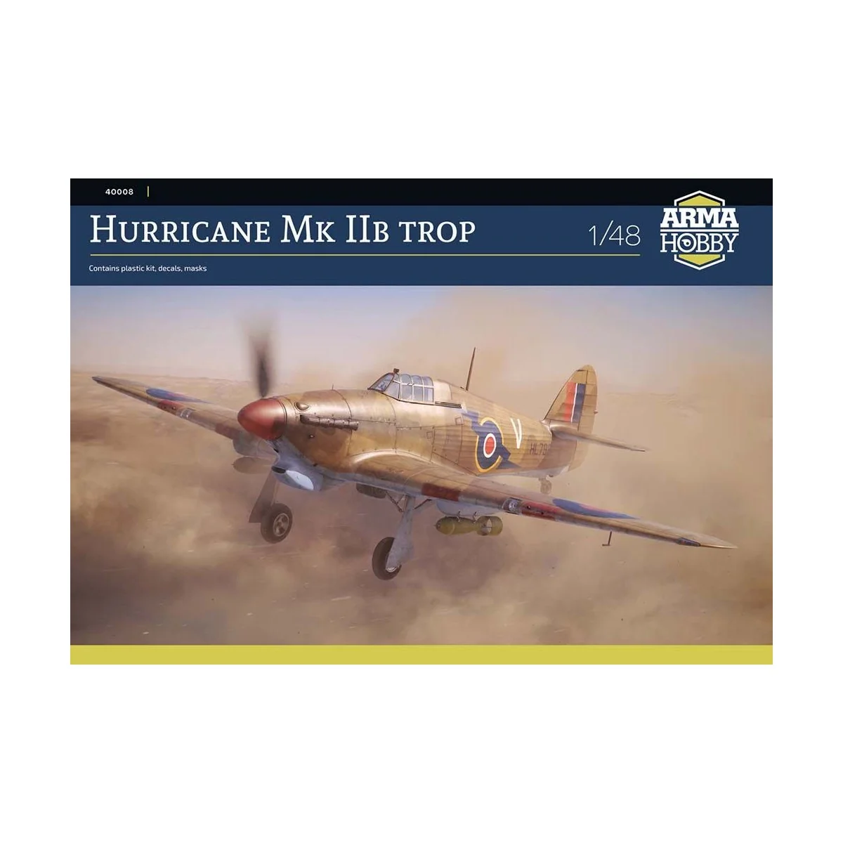 Hurricane Mk IIb trop, 1/48 - Arma Hobby 40008