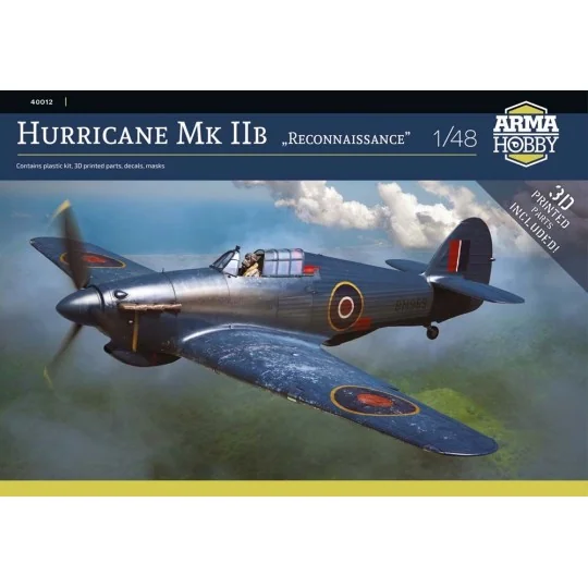 Hurricane Mk IIb Reconnaissance, 1/48 - Arma Hobby 40012 Hurricane Mk IIb Reconnaissance, 1/48 - Arma Hobby 40012