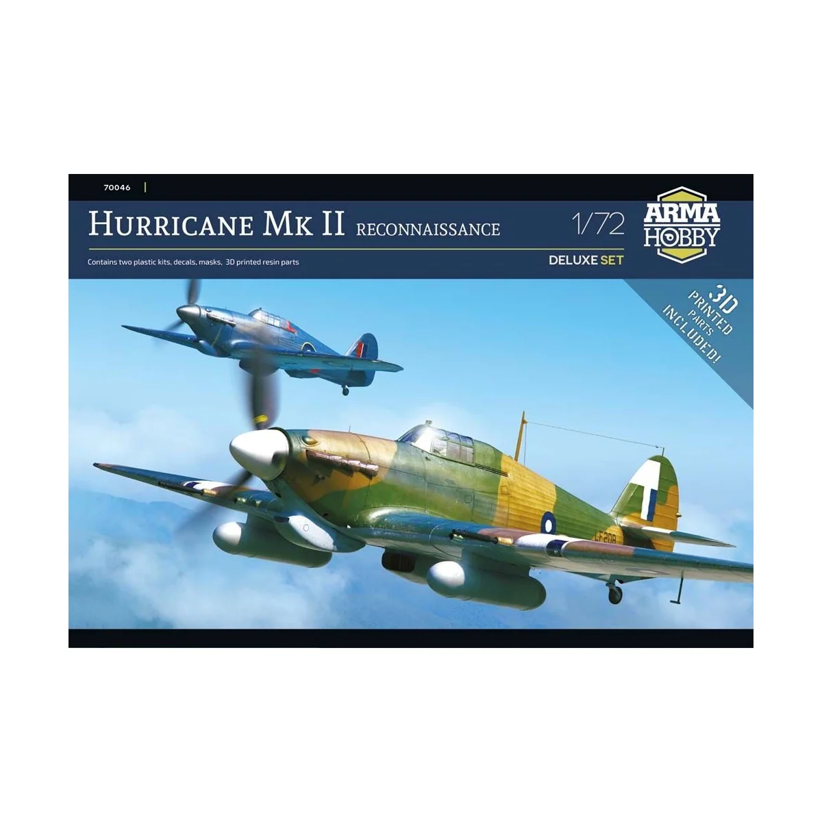 Hurricane Mk II Reconnaissance Deluxe Set, 1/72 - Arma Hobby 70046 Hurricane Mk II Reconnaissance Deluxe Set, 1/72 - Arma Hobby 70046