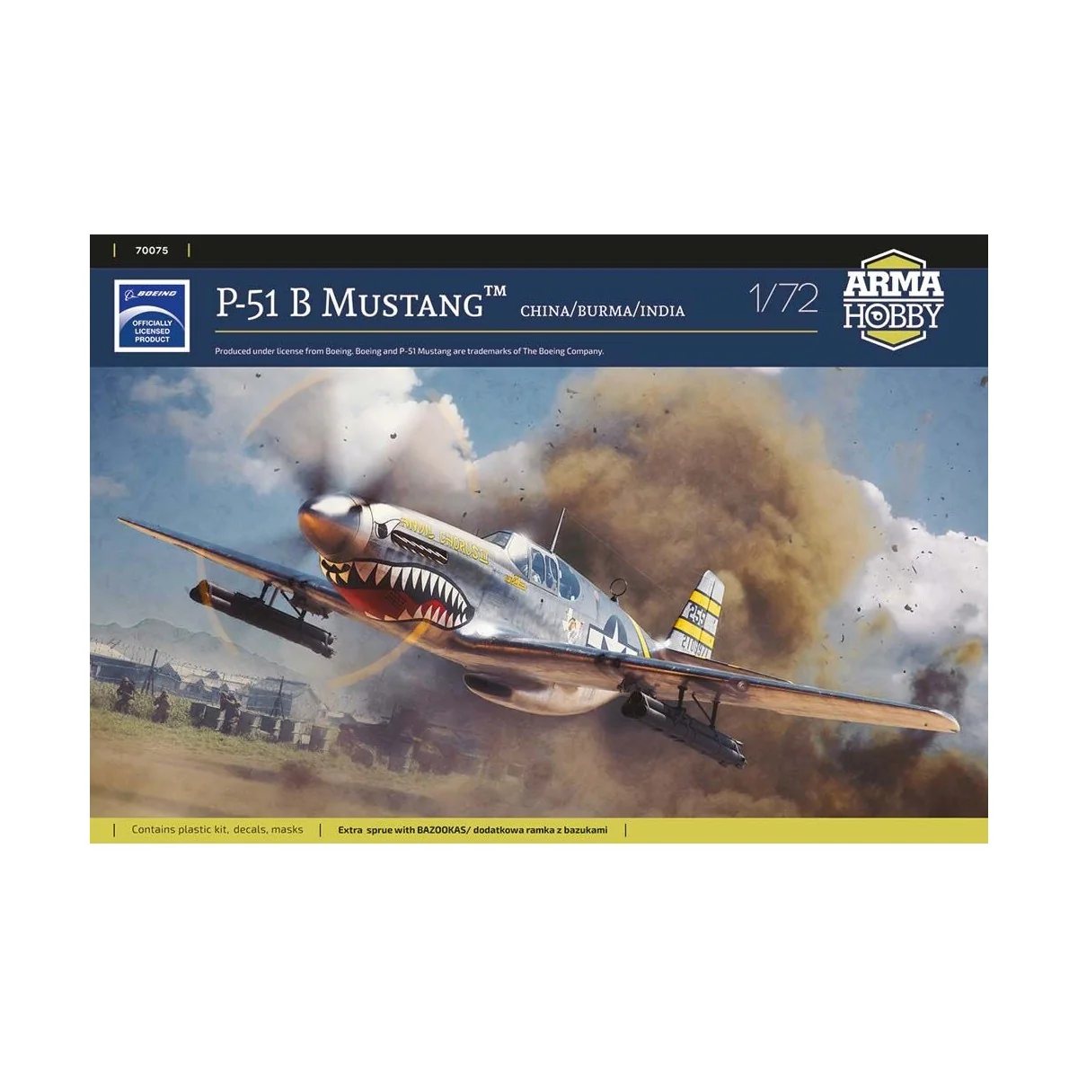 P-51B Mustang™ CBI, 1/72 - Arma Hobby 70075