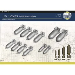 US Bombs WW2, 1/72 - Arma Hobby 70076
