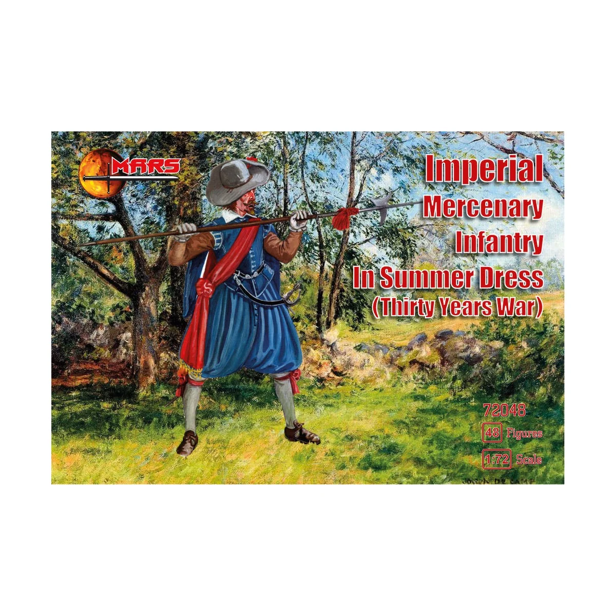 Imperial Mercenary infantry in summer, 1/72 - Mars Figures MS72048