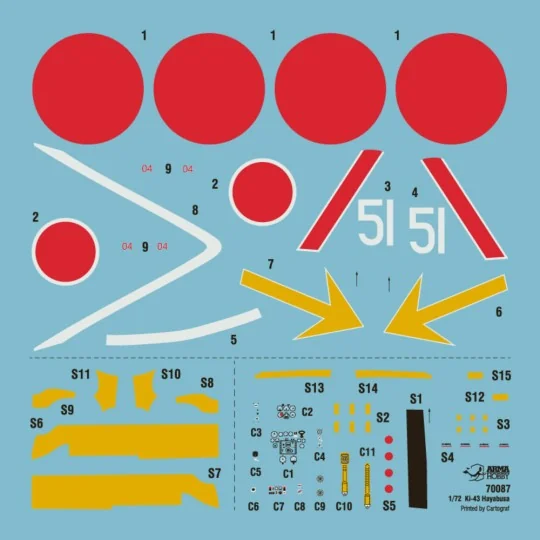 Ki-43 Hayabusa Aces, 1/72 - Arma Hobby 70087