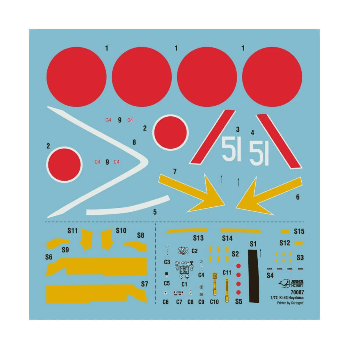 Ki-43 Hayabusa Aces, 1/72 - Arma Hobby 70087