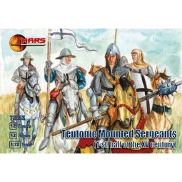 Teutonic mounted sergeants, 1st half XV, 1/72 - Mars Figures MS72053