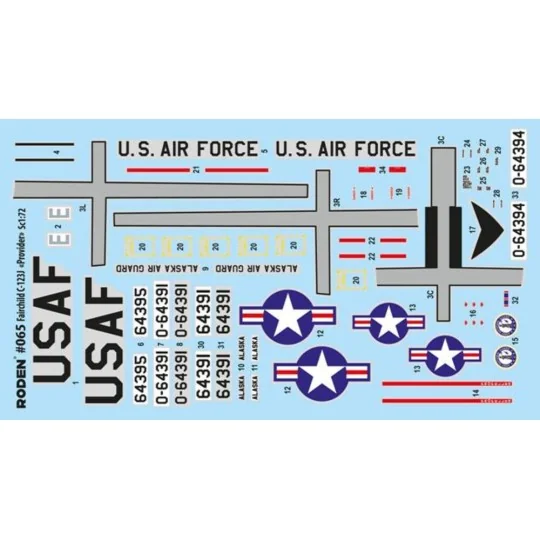 Fairchild C-123 Provider, 1/72 - Roden 065