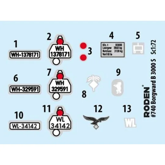 Borgward B3000, 1/72 - Roden 740