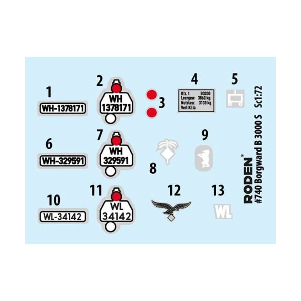 Borgward B3000, 1/72 - Roden 740