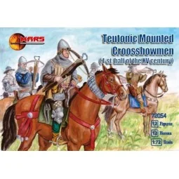 Teutonic mounted crossbowmen, 1st h/XV - Mars Figures MS72054