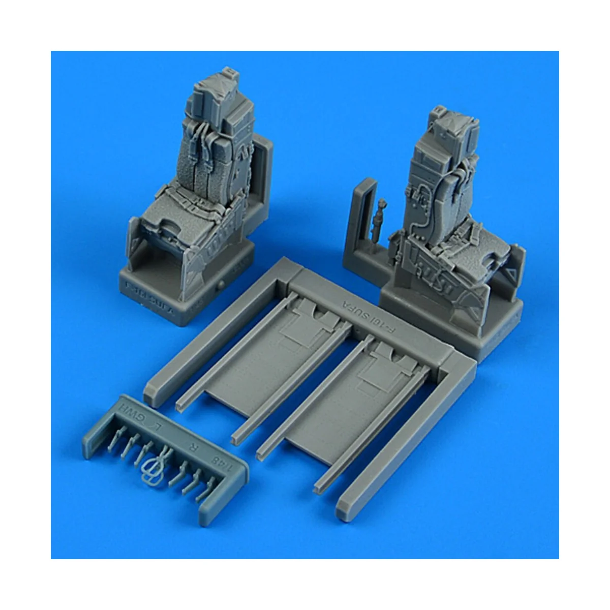 F-16I Sufa ejection seats with safety belts for GWH, 1/48 - Quickbo...