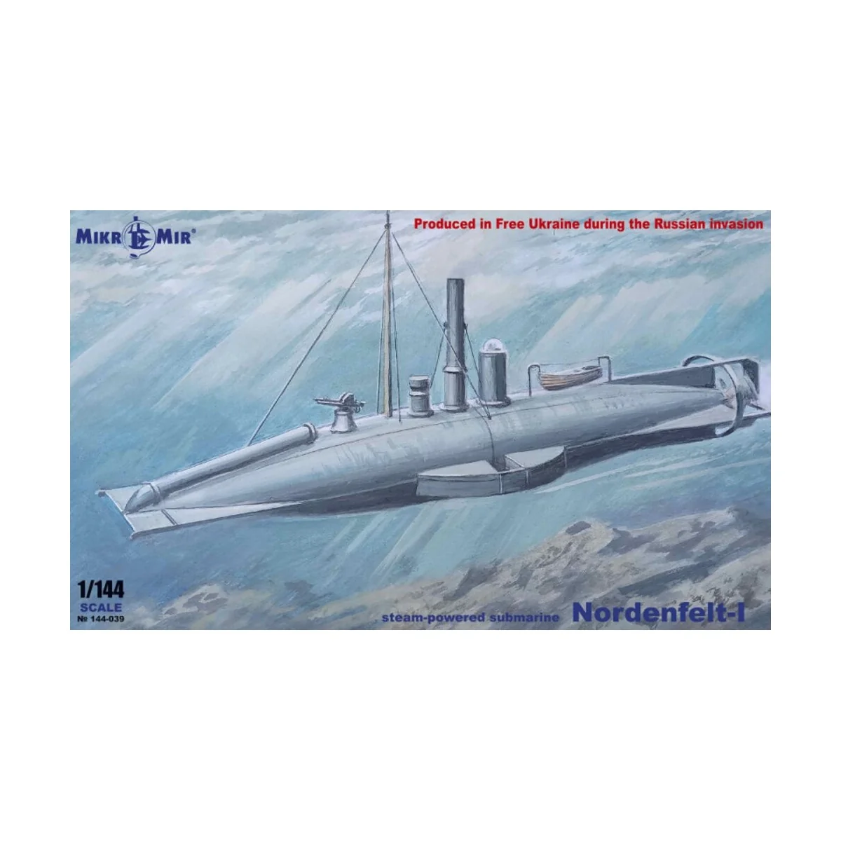 Nordenfeld I steam-powered submarine, 1/144 - Micro Mir AMP MM144-039