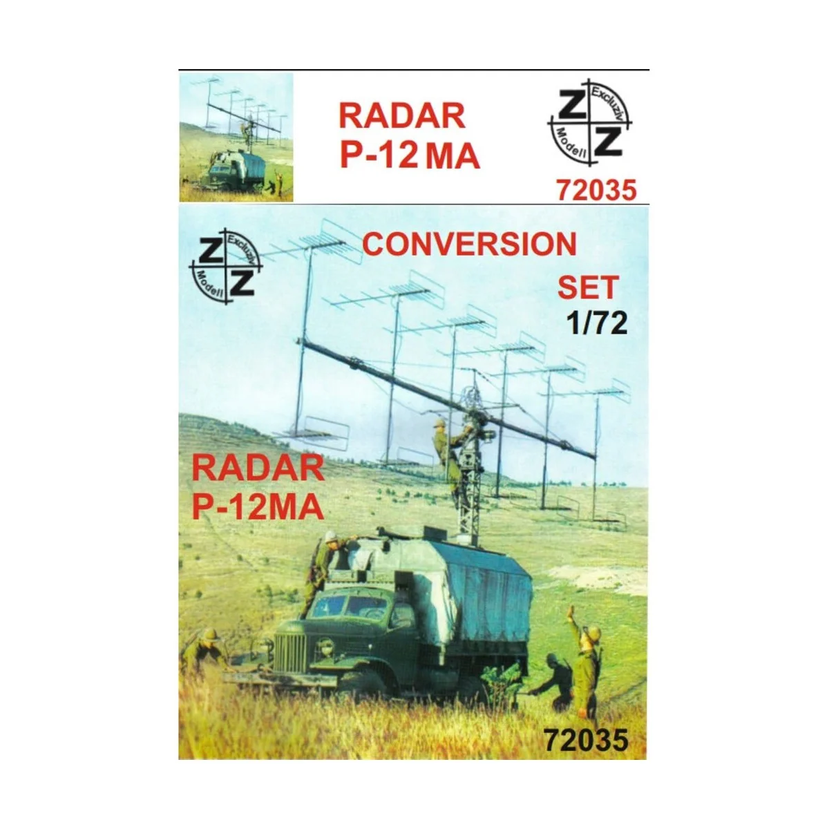 P-12MA radar (conversion set for ICM72541 kit), 1/72 - ZZ Modell ZZ...