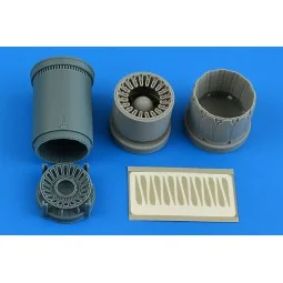 F-16C/N/CJ Block 50 exhaust nozzle - opened for Tamiya, 1/48 - Aire...